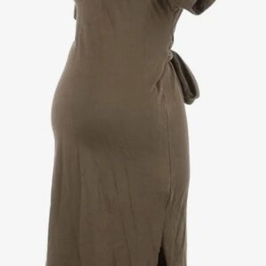 Green Cotton Maternity Dress